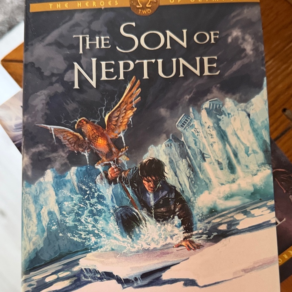 Disney The Son of Neptune Book - Blue and White Cover